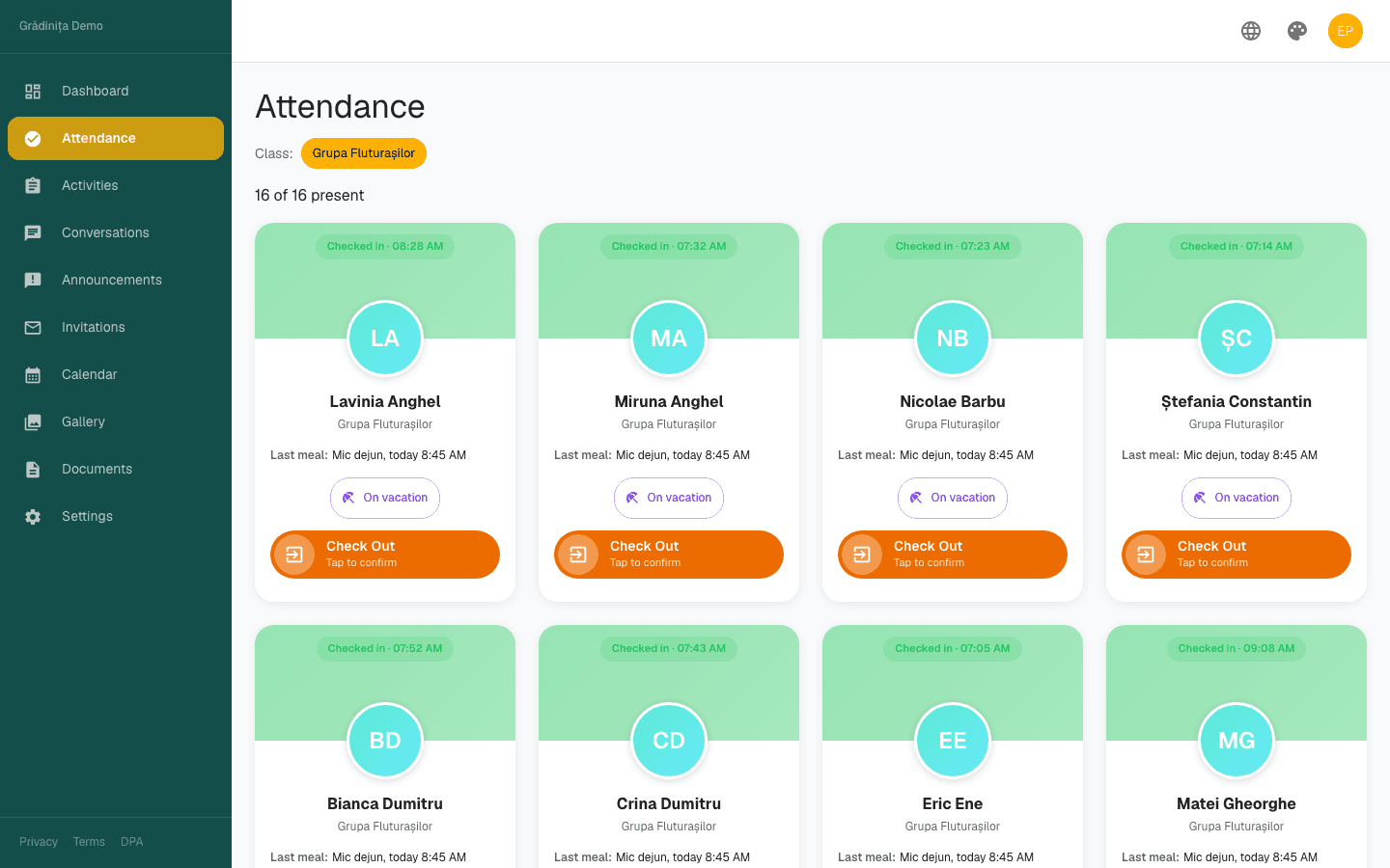 Fast attendance